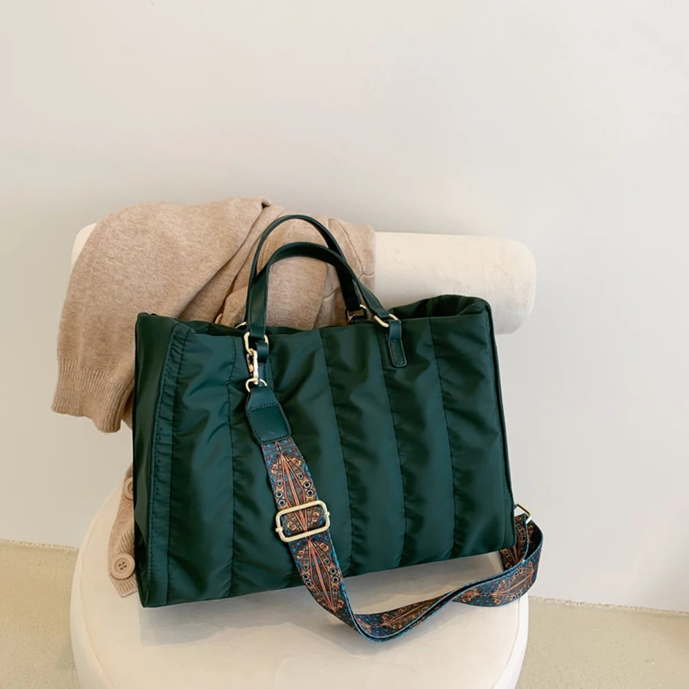 Large Capacity Women Shoulder Handbag Soft Portable for Travel