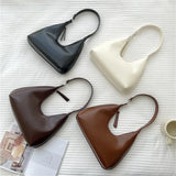 Shoulder Bag PU Leather Casual Hobo Bags Women's Bag Zipper Small Handbags