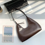 Shoulder Bag PU Leather Casual Hobo Bags Women's Bag Zipper Small Handbags