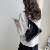 Shoulder Bag PU Leather Casual Hobo Bags Women's Bag Zipper Small Handbags