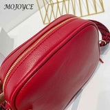 Shoulder Bag Tassel Female Handbags PU Leather Wide Strap Soft Portable Casual