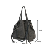Shoulder Bag Unisex Literary Handbag Street Women Students Large Capacity Bag