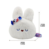 Rabbit Shoulder Bag Crossbody Phone Purse Zipper Closure