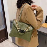 Winter High Handbags Leather Chain Single Shoulder Bag