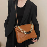 Winter High Handbags Leather Chain Single Shoulder Bag