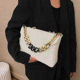 Winter High Handbags Leather Chain Single Shoulder Bag