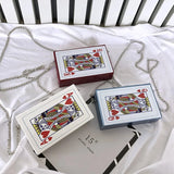Poker Shape Clutch Party Purses for Women