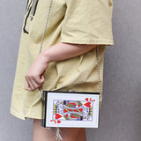 Poker Shape Clutch Party Purses for Women