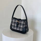 Plaid PU Leather Women's Shoulder Bag