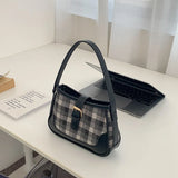 Plaid PU Leather Women's Shoulder Bag