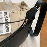 Casual Crossbody Bag Women PU Leather Handbag Solid