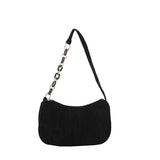 Corduroy Crossbody Bag Casual Solid Handbag Women's Shoulder Bag