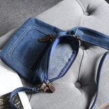 Vintage Denim Crossbody Bag Female Small Messenger Bags