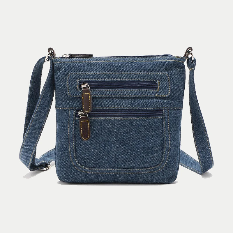 Vintage Denim Crossbody Bag Female Small Messenger Bags