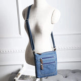 Vintage Denim Crossbody Bag Female Small Messenger Bags