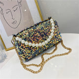 Glitter Sequin Shoulder Bag Sparkling Evening Clutch Party Wallet Tote