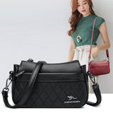 Sheepskin Leather Shoulder Bag Crossbody Handbag Zipper Sac A Main Femme