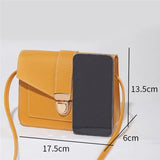 Leather Shoulder Messenger Bag For Girl Ladies Phone Purse Small Crossbody Bags