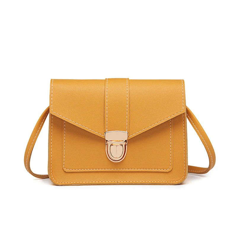 Leather Shoulder Messenger Bag For Girl Ladies Phone Purse Small Crossbody Bags