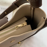 Solid PU Shoulder Bag Large Capacity Satchel Crossbody Lady Casual Messenger Bag