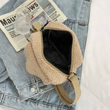Lamb Wool Chain Crossbody Messenger Bag for Travel Shopping