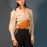 Shoulder Bags Women Braided Strap PU Leather Zipper Soft Crossbody Female Girls