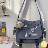 Anime Shoulder Bag for School Teens Crossbody Canvas Hip
