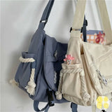 Anime Shoulder Bag for School Teens Crossbody Canvas Hip