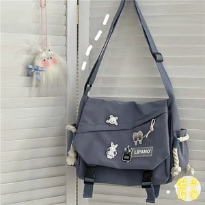 Anime Shoulder Bag for School Teens Crossbody Canvas Hip