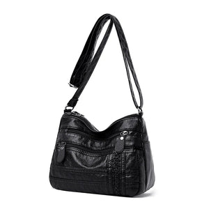 Vintage Crossbody Shoulder Bag for Women Totes Messenger Hobo Leather