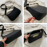 Women's Subaxillary Bag Advanced Texture Armpit Handbags Purses