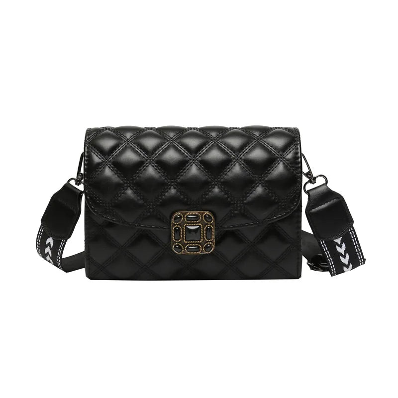 Shoulder Crossbody Bag for Women Pu Leather Lingge Pattern