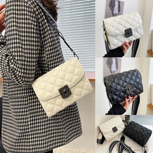 Shoulder Crossbody Bag for Women Pu Leather Lingge Pattern