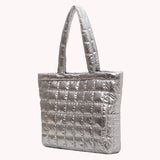 Nylon Shoulder Handbag for Women Large Capacity Solid Color