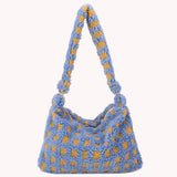 Retro Plush Shoulder Handbag for Women