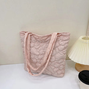 Quilted Shoulder Underarm Bag Tote Solid Large Capacity Women Crossbody Bag