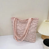 Quilted Shoulder Underarm Bag Tote Solid Large Capacity Women Crossbody Bag