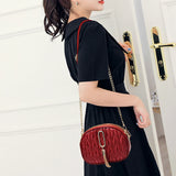 Solid Crossbody Bags for Women with Tassel Pendant Chain, PU Leather, Casual