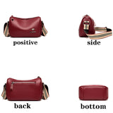 Shoulder Strap Women's Bag High PU Leather Ladies Shoulder Bag Letter Women Mess