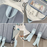 Large Capacity Girls School Backpack with Shoulder Strap