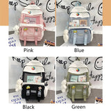 Large Capacity Girls School Backpack with Shoulder Strap