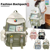 Large Capacity Girls School Backpack with Shoulder Strap