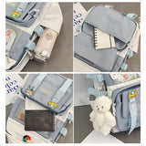 Large Capacity Girls School Backpack with Shoulder Strap