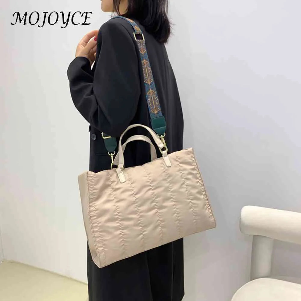 Large Capacity Women Messenger Bag Nylon Soft Portable for Travel