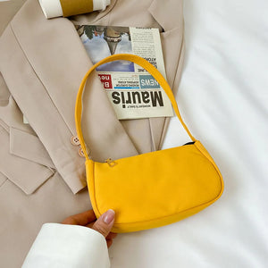 Small Nylon Shoulder Underarm Tote Bag