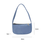 Small Nylon Shoulder Underarm Tote Bag