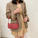 Small Nylon Tote Bag Underarm Purse Autumn Clutch