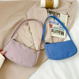 Small Nylon Tote Bag Underarm Purse Autumn Clutch