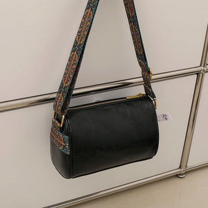 Barrel Shaped Handbags PU Leather Women's Handbags Female Shoulder Crossbody Bag