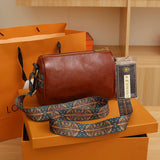 Barrel Shaped Handbags PU Leather Women's Handbags Female Shoulder Crossbody Bag